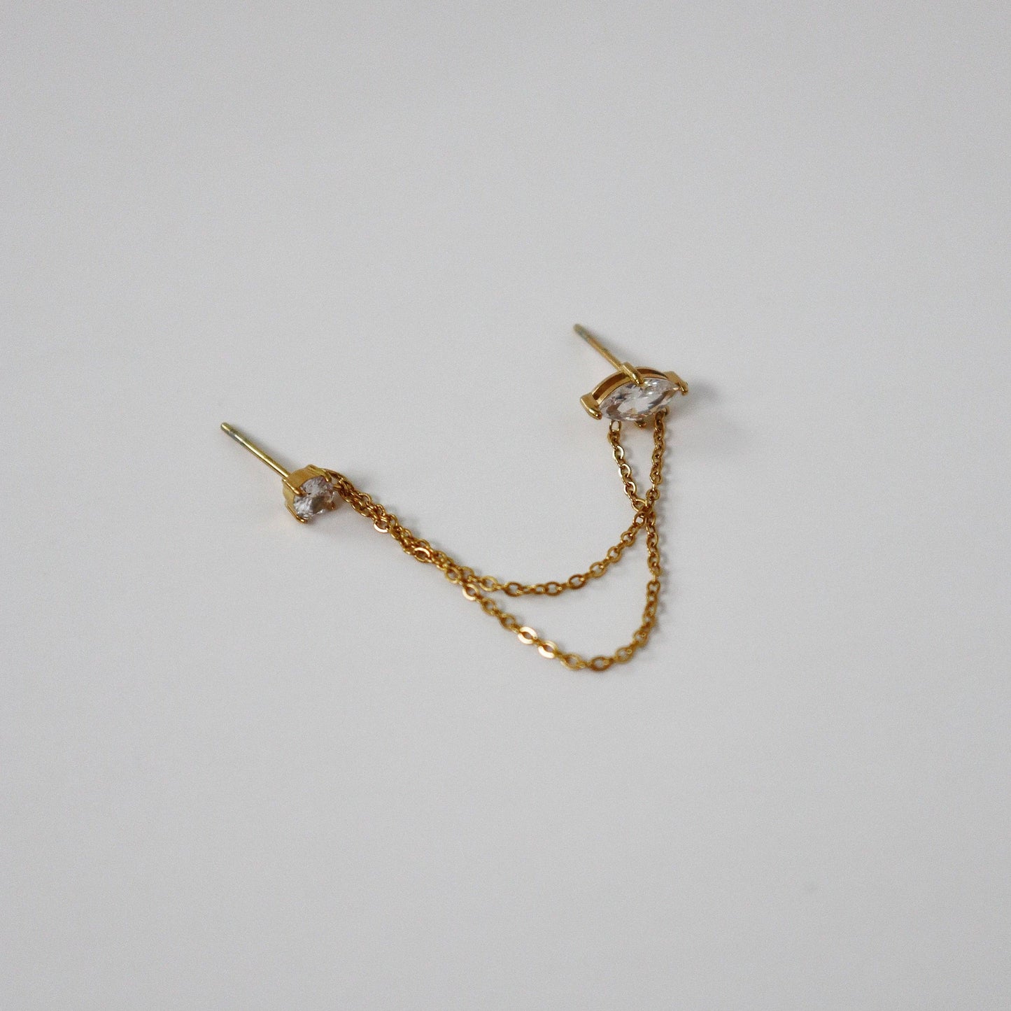 Mari Double Chain Studs